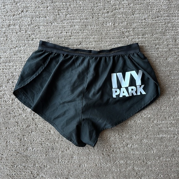 IVY PARK Black Mesh Athletic Shorts - Picture 2 of 5